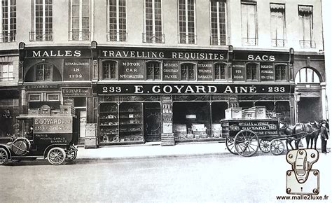 histoire de goyard|Goyard trunks history.